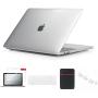 Se7enline MacBook Pro 13 inch Case 2019 2018 2017 Cover Compatible with MacBook Pro A1706/A1989/A2159 with Touch Bar with Sleeve, Keyboard Skin, Screen Protector,Dust Plug, Crystal Transparent Clear