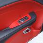 Window Lift Switch Button Panel Cover Trim Interior Accessories for Dodge Challenger 2015-2020 (Red)