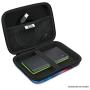 USA Gear Hard Shell Electronic Organizer Travel Case 7.5 Inch with Weather Resistant Exterior and Large Mesh Accessory Pocket - Compatible with Garmin GPS, Chargers, and More Electronics - Galaxy