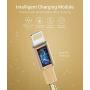 Lightning Cable MFi Certified - Quntis iPhone Charger 3Pack 3ft 6ft 10ft Nylon Braided USB Fast Charging Cord Compatible with iPhone 11 Pro X Xs Max XR 8 7 6 Plus iPad Pro Airpods and More, Gold