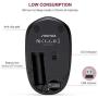 seenda Wireless Mouse, 2.4G Noiseless Mouse with USB Receiver Portable Computer Mice for PC, Tablet, Laptop - Red&Black