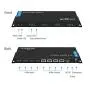gofanco 4K 4x4 HDMI Matrix Switcher with IR and RS 232 Control – Up to 4K @30Hz, 3D, HDMI 1.4, HDCP 2.2, TrueHD, DTS Audio, EDID, 4 Input 4 Output, Firmware Upgradable (Matrix44v2)