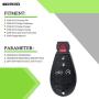 SCITOO 2PCS Car Key Fob Keyless Entry Remote fit for 2008-2013 Dodge Challenger 2008-2014 Chrysler 300 2008-2013 Chrysler Town & Country M3N5WY783X IYZ-C01C 5 Buttons