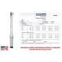 CDI Torque Products A Snap-On Company 1/2'' Drive 30-250 Ft Lbs / 47-332 NM Dual Scale Micrometer Adjustable Metal Handle Torque Wrench Individually Serialized with Matching Certificate of Calibration