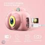 Feeyea Kids Camera with 18 Million Pixels Dual lens,with Carrying Case, Anti-drop Childrens real camera with Soft Silicone Shell,Great toy for 4-8 Years Girl,Pink(32GB TFcard included)