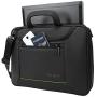 Targus Balance EcoSmart Briefcase Made from Recycled Weather Resistant & PVC-Free Material for Professional Commuter, Checkpoint-Friendly, Suspension Protection fits 15.6-Inch Laptop, Black (TBT918US)