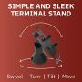 DCCStands Low Swivel and Tilt Verifone Vx805 Terminal Stand, Screw-in and Adhesive
