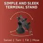 DCCStands Low Swivel and Tilt Verifone Vx805 Terminal Stand, Screw-in and Adhesive