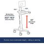 Ergotron - Neo-Flex LCD Cart - for Mobile Computing – 16.5 Inches, Grey