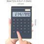 Office Calculator,BESTWYA 10-Digit Dual Power Business Handheld Desktop Calculator for Office Student (New Black,Pack of 2)