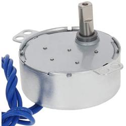 Fielect 1Pcs Synchronous Motor AC 110V 8-10RPM Turntable Motor CCW Direction 4W TYC-50 Double Flat Tapping Shaft