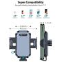 VICSEED Car Phone Holder Mount, [Upgrade Doesnt Slip & Drop] Air Vent Universal Cell Phone Holder for Car Hands Free Easy Clamp Cradle in Vehicle Compatible with All Apple iPhone Android Smartphone