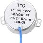 uxcell Synchronous Motor AC 100-127V 20-24RPM 50-60Hz CCW/CW 4W D Shaft