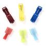 Hilitchi 140pcs T Tap Wire Connectors T-Tap Quick Splice Electrical Wire Tap Connector 22-16/16-14/12-10 Gauge and Fully Insulated Male Spade Disconnect Terminals Set