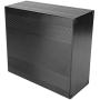 Aluminum Electronics Minibox, Lightweight Electronic Enclosure Box Brushed Black Oxide Split Type Aluminum Cooling Case Enclosure Electronic Box for Amplifier GPS(200mm)