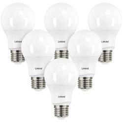 Linkind Dimmable A19 LED Light Bulbs, 40W Equivalent, E26 Base, 5000K Daylight, 5.7W 480 Lumens 120V, UL Listed FCC Certified, Energy Star, Pack of 6