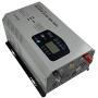 AMPINVT 2000W Peak 6000W Pure Sine Wave Power Inverter DC 12V to 110V AC Output Converter with Battery AC Charger LCD Display,Off Grid Low Frequency Solar Inverter for Car, Battery Priority Selector