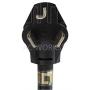 AC WORKS 30Amp 3-Prong NEMA 10-30 Dryer Extension Cord with Heavy Duty Thick Anti-Weather Cord (25FT)