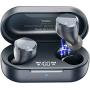 TOZO T12 Wireless Earbuds Bluetooth Headphones Premium Fidelity Sound Quality Wireless Charging Case Digital LED Intelligence Display IPX8 Waterproof Earphones Built-in Mic Headset for Sport Blue