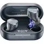 TOZO T12 Wireless Earbuds Bluetooth Headphones Premium Fidelity Sound Quality Wireless Charging Case Digital LED Intelligence Display IPX8 Waterproof Earphones Built-in Mic Headset for Sport Blue