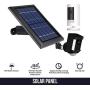 Wasserstein Solar Panel Compatible with Ring Spotlight Cam Battery & All-New Ring Stick Up Cam Battery - Power Your Ring Surveillance Camera continuously with 2W 5V Charging (2 Pack, Black)