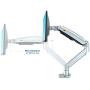 NB North Bayou Monitor Desk Mount Ultra Wide Full Motion Swivel Long Arm with Gas Spring for 22-35Monitors from 6.6 to 26.4lbs Height Adjustable Monitor Stand F100A-S