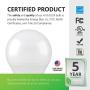Sunco Lighting 10 Pack A19 LED Bulb, 9W=60W CFL Replacement, 5000K Daylight, 800 LM, Dimmable, Twist and Lock GU24 Pin Base, Indoor Light - UL