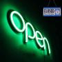 LED Open Sign,16x6 inch Open Sign for Business,with Multiple Flashing Modes, Ideal for Restaurant, Bar, Salon and More,24V/1A Power Supply，with Open/Close Sign (Green)