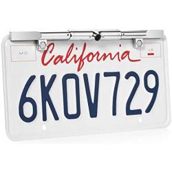 BOYO VTL405TJ - Ultra Slim Bar-Type License Plate Backup Camera with Active Parking Lines (Chrome)