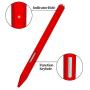 AWINNER Silicone Case Compatible with Surface Pen Holder Sleeve Skin Pocket Cover Accessories for 2017 New Surface Pen,with Protective Nib Covers (Purple)