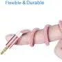 3.5mm Audio Cable, CableCreation 3.5mm Male to Male Auxiliary Stereo Cable Compatible with Car, Headphones, Tablets, iPhone, Microsoft Surface Dock, Priva III & More, [1.5 ft / 0.4M ] Rose Gold