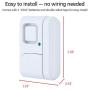 GE Personal Security Window/Door, 12-Pack, DIY Protection, Burglar Alert, Magnetic Sensor, Off/Chime/Alarm, Easy Installation, Ideal for Home, Garage, Apartment, Dorm, RV and Office, 45989, White