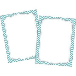 Barker Creek Designer Computer Paper 100 Sheet Set, Turquoise Chevron, Decorative Paper, Stationery, 8.5'' x 11'', 100 sheets, Home, School, and Office Supplies (3623)