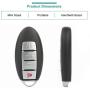 SELEAD 1pc Flip Key Fob 4 Buttons Keyless Entry Remote fit for Nissan Maxima 2007 2008 Antitheft Keyless Entry Systems US Stock