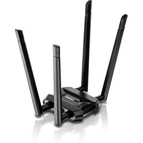 TRENDnet AC1900 High Power Dual Band Wireless USB Adapter, TEW-809UB, Increase Extend WiFi Wireless Coverage, High Gain Antennas, Stream 4K HD Video, USB 3.0 to USB Type A, Windows/Mac OS Compatible