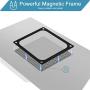 140mm Fan Dust Filter Mesh Magnetic Frame PVC Computer PC Case Fan Dust Proof Filter Cover Grills Black 4-Pack