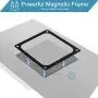 140mm Fan Dust Filter Mesh Magnetic Frame PVC Computer PC Case Fan Dust Proof Filter Cover Grills Black 4-Pack
