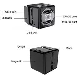 Mini Hidden Spy Security Camera by DENT Products, 32GB Micro SD Card, Magnetic, HD1080P, Small Tiny Hidden Spy Nanny Pet Dash Security Cam, Motion Detection, Loop Recording