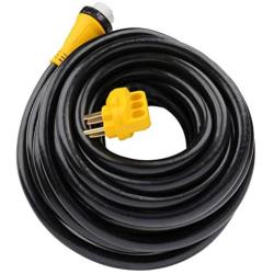 SCITOO 50Foot 50AMP RV Extension Cord Power Supply Cable for Trailer Motorhome Camper