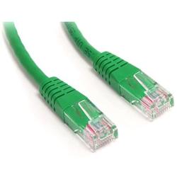 StarTech.com Cat5e Ethernet Cable - 1 ft - Green - Patch Cable - Molded Cat5e Cable - Short Network Cable - Ethernet Cord - Cat 5e Cable - 1ft (M45PATCH1GN)