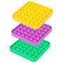 Push pop pop Bubble Sensory Toy, Autism Special Needs Stress Reliever Silicone Stress Reliever Toy, Squeeze Sensory Toy（3 Pack）