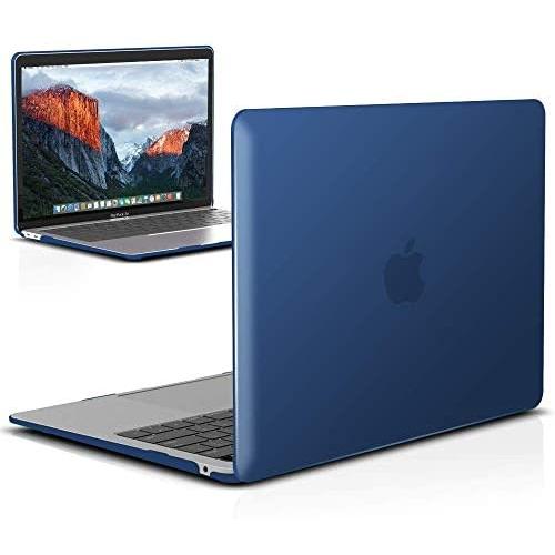 IBENZER New 2020 MacBook Air 13 inch Case M1 A2337 A2179 A1932, Plastic Hard Shell Case for Apple Mac Air 13 Retina Display with Touch ID (2018-2020), Navy Blue, MMA-T13NVBL