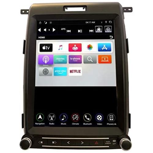 LINKSWELL Gen IV T-Style 12.1 Inch Radio Replacement for F150 2013 to 2014 GPS Navigation Android Head Unit Multimedia Player Bluetooth/USB/AUX/WiFi Car Stereo TS-FDOP12-1RR-4A