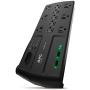 APC Surge Protector with USB Ports, P11U2, 2880 Joule, 6 Cord, Flat Plug, 11 Outlet Power Strip Black