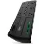 APC Surge Protector with USB Ports, P11U2, 2880 Joule, 6 Cord, Flat Plug, 11 Outlet Power Strip Black APC Surge Protector with USB Ports, P11U2, 2880 Joule, 6 Cord, Flat Plug, 11 Outlet Power Strip Black