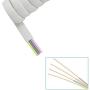 SHONCO 2 Pack White Coiled Telephone Handset Cord 23 Ft Uncoiled / 3 ft Coiled Landline Telephone Accessory