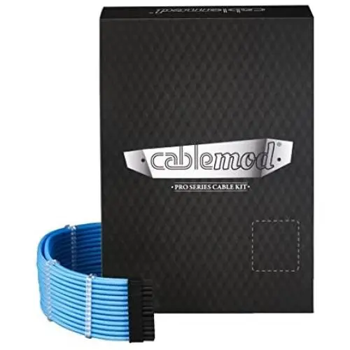 CableMod PRO ModMesh C-Series RM (Black Label) / RMi/RMX Cable Kit - Light Blue