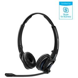 Global Teck Bundle Sennheiser EPOS Bluetooth Office Headset with Microphone, MB PRO2 ML Headset, Skype for Business, Microsoft Teams, for Demanding Professionals That Need Excellent PC/Mobile Audio