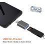 USB C to USB Adapter [2-Pack], Thunderbolt 3 to USB 3.0 OTG Adapter Compatible MacBook Pro,Chromebook,Pixelbook,Microsoft Surface Go,Galaxy S8 S9 S10 Plus,Note 8 9,LG V35 G7 G6 Thinq,Pixel 2 3(Grey)