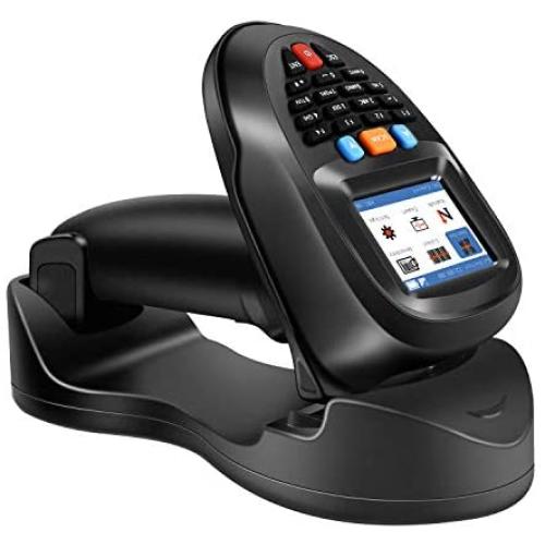 Trohestar Nuberopa N6 Barcode Scanner Wireless & Wired 1D Handheld PDA Portable Data Terminal Inventory Device 2.4 GHz Bar Code Reader